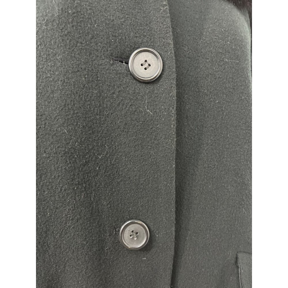 J Percy for Marvin Richards Lord & Taylor Black Faux Fur Long Coat Jacket - Picture 4 of 10
